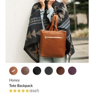 Portland Leather Medium Backpack Tote